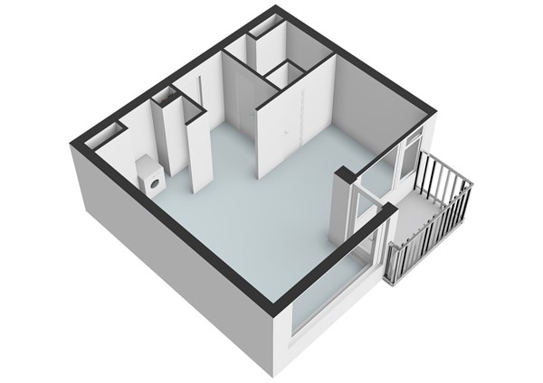Floorplan - Bachstraat 100, 2324 GN Leiden